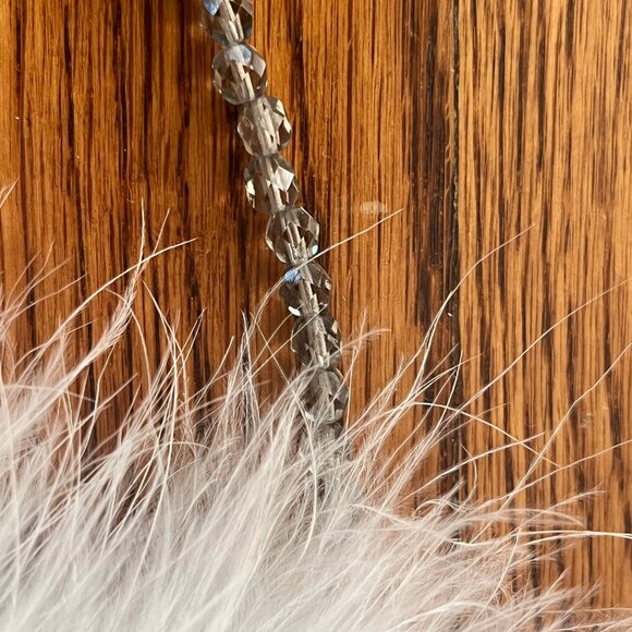 Gorgeous Vintage Delphine Pariente Made in France Feather Purse 1985 - EUC -Rare - Picture 13 of 16